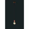 Lampes Vintages & Rétros-Luminaires Trio Suspension Trio-Leuchten Cord Cuivre, 1 lumière