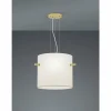 Lampes En Tissu-Luminaires Trio Suspension Trio-Leuchten Camden Laiton, 3 lumières