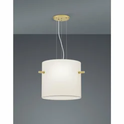 Lampes En Tissu-Luminaires Trio Suspension Trio-Leuchten Camden Laiton, 3 lumières
