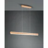 Lampes En Bois-Luminaires Trio Suspension Trio-Leuchten Deacon LED Brun, 1 lumière