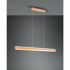 Lampes En Bois-Luminaires Trio Suspension Trio-Leuchten Deacon LED Brun, 1 lumière