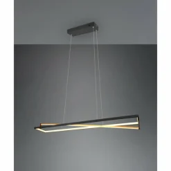 Luminaires Trio Suspension Trio-Leuchten Edge LED Noir, 1 lumière* Éclairage Led