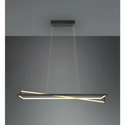 Luminaires Trio Suspension Trio-Leuchten Edge LED Noir, 1 lumière* Éclairage Led