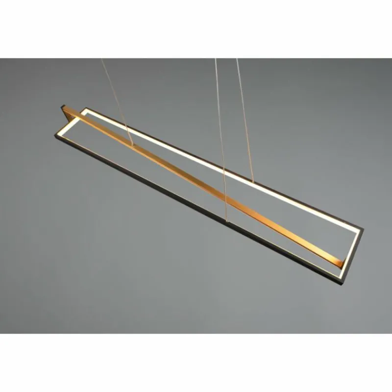 Luminaires Trio Suspension Trio-Leuchten Edge LED Noir, 1 lumière* Éclairage Led