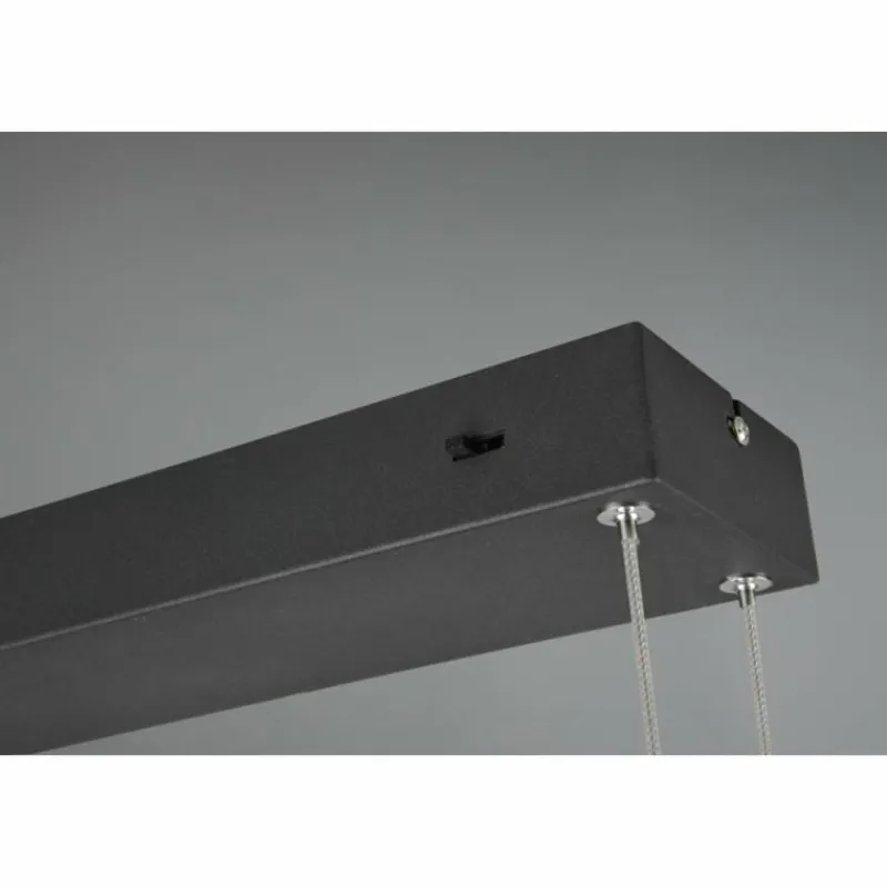 Luminaires Trio Suspension Trio-Leuchten Edge LED Noir, 1 lumière* Éclairage Led