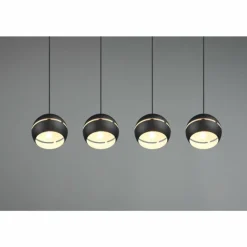 Luminaires Trio Suspension Trio-Leuchten Fletcher Noir, 4 lumières* Suspensions