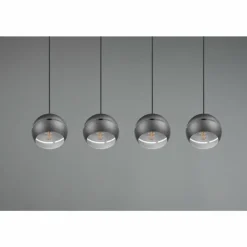 Luminaires Trio Suspension Trio-Leuchten Fletcher Noir, 4 lumières* Suspensions