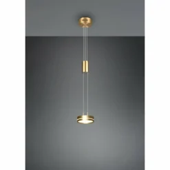 Luminaires Trio Suspension Trio-Leuchten Franklin LED Laiton, 1 lumière* Éclairage Led