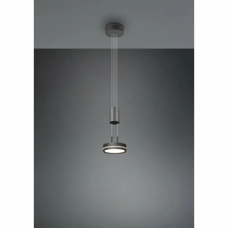 Luminaires Trio Suspension Trio-Leuchten Franklin LED Anthracite, 1 lumière* Éclairage Led