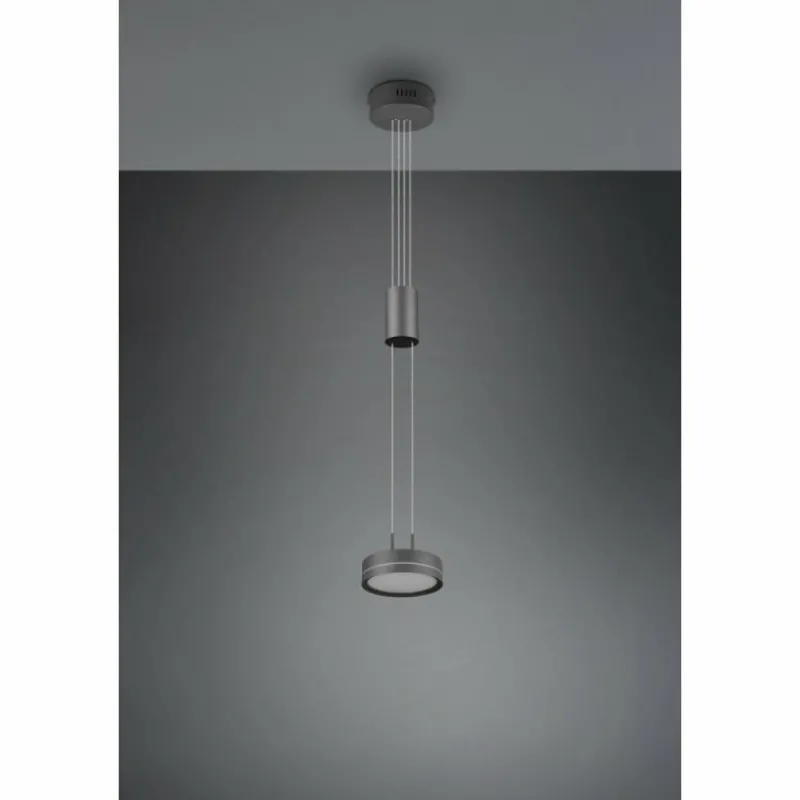 Luminaires Trio Suspension Trio-Leuchten Franklin LED Anthracite, 1 lumière* Éclairage Led