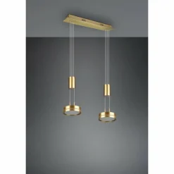 Luminaires Trio Suspension Trio-Leuchten Franklin LED Laiton, 2 lumières* Éclairage Led