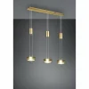 Luminaires Trio Suspension Trio-Leuchten Franklin LED Laiton, 3 lumières* Éclairage Led