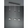 Luminaires Trio Suspension Trio-Leuchten Franklin LED Anthracite, 3 lumières* Éclairage Led