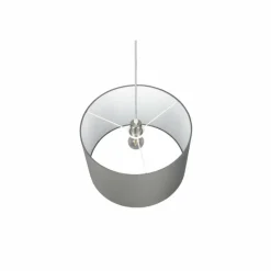 Lampes En Tissu-Luminaires Trio Suspension Trio-Leuchten Hotel Nickel mat, 1 lumière