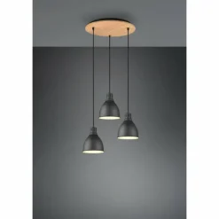 Luminaires Trio Suspension Trio-Leuchten Henley Noir, 3 lumières* Suspensions