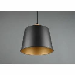Lampes Vintages & Rétros-Luminaires Trio Suspension Trio-Leuchten Harris Noir, 1 lumière