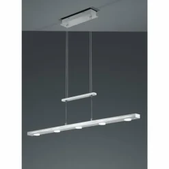 Luminaires Trio Suspension Trio-Leuchten Lacal LED Nickel mat, 7 lumières* Suspensions
