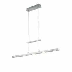 Luminaires Trio Suspension Trio-Leuchten Lacal LED Nickel mat, 7 lumières* Suspensions