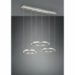 Luminaires Trio Suspension Trio-Leuchten Morrison LED Nickel mat, 1 lumière* Suspensions