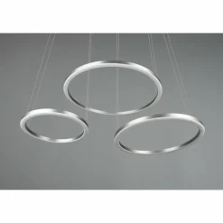 Luminaires Trio Suspension Trio-Leuchten Morrison LED Nickel mat, 1 lumière* Suspensions