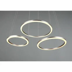 Luminaires Trio Suspension Trio-Leuchten Morrison LED Nickel mat, 1 lumière* Suspensions