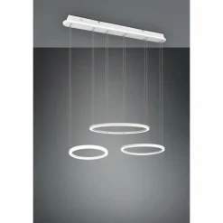 Luminaires Trio Suspension Trio-Leuchten Morrison LED Blanc, 1 lumière* Suspensions