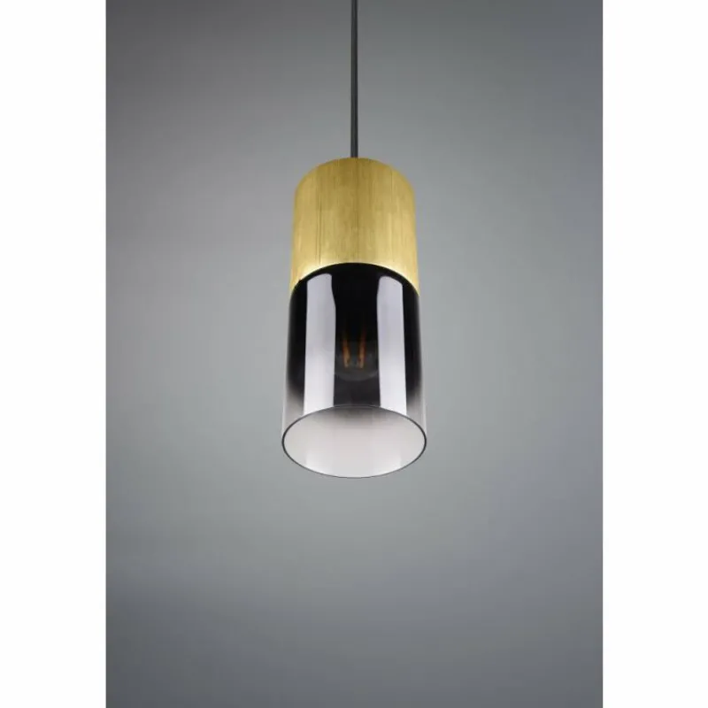 Suspension Verre Fumé-Luminaires Trio Suspension Trio-Leuchten Robin Laiton, 1 lumière