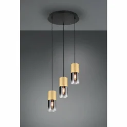 Suspension Verre Fumé-Luminaires Trio Suspension Trio-Leuchten Robin Laiton, 1 lumière