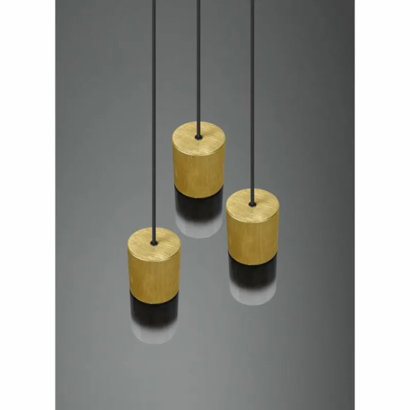 Suspension Verre Fumé-Luminaires Trio Suspension Trio-Leuchten Robin Laiton, 1 lumière