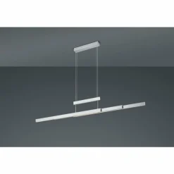 Luminaires Trio Suspension Trio-Leuchten Trajan LED Nickel mat, 3 lumières* Éclairage Led