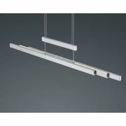 Luminaires Trio Suspension Trio-Leuchten Trajan LED Nickel mat, 3 lumières* Éclairage Led