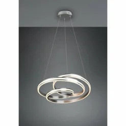 Luminaires Trio Suspension Trio-Leuchten Yara LED Nickel mat, 1 lumière* Éclairage Led