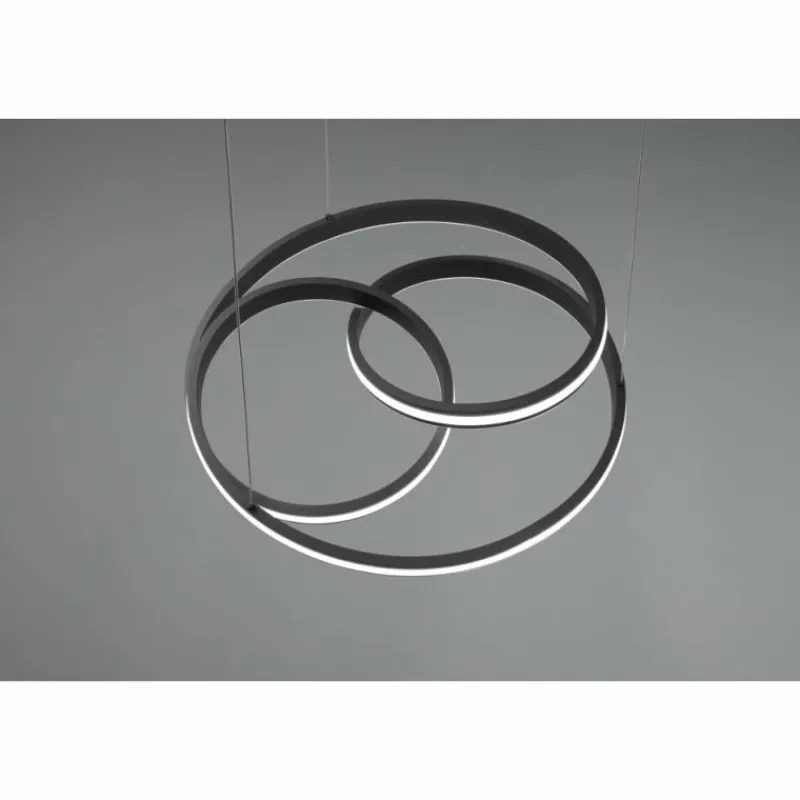 Luminaires Trio Suspension Trio-Leuchten Yara LED Noir, 1 lumière* Éclairage Led