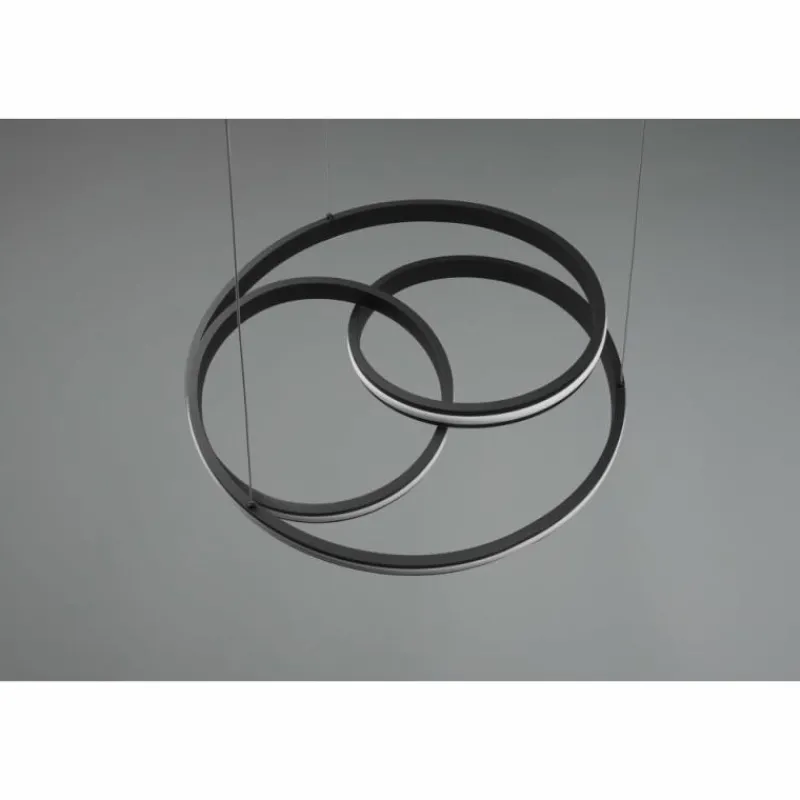 Luminaires Trio Suspension Trio-Leuchten Yara LED Noir, 1 lumière* Éclairage Led