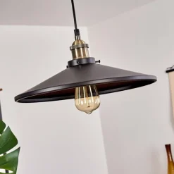 Lampes Industrielles-hofstein Suspension Tripolis Noir, 1 lumière