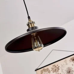 Lampes Industrielles-hofstein Suspension Tripolis Noir, 1 lumière