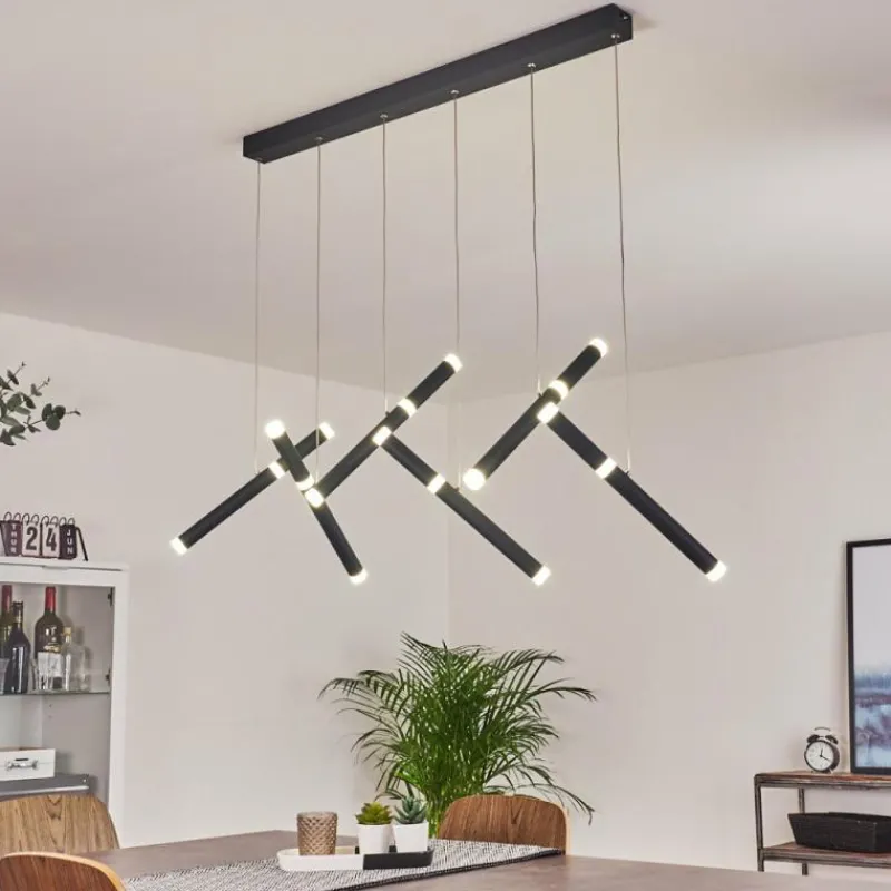 hofstein Suspension Térou LED Anthracite, 6 lumières* Éclairage Led