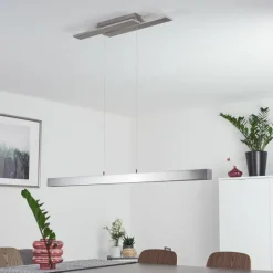 hofstein Suspension Tumbila LED Nickel mat, 1 lumière