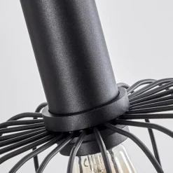 Lampes Dorées-hofstein Suspension Turkhauta Noir, 6 lumières