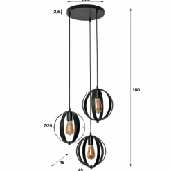 hofstein Suspension Turn Anthracite, 3 lumières* Suspensions