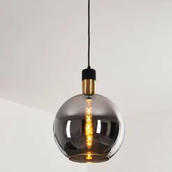 hofstein Suspension Tuvalu Noir, 1 lumière