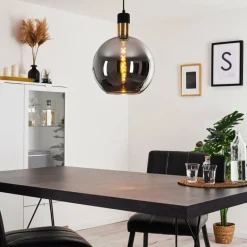 hofstein Suspension Tuvalu Noir, 1 lumière