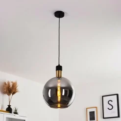 hofstein Suspension Tuvalu Noir, 1 lumière