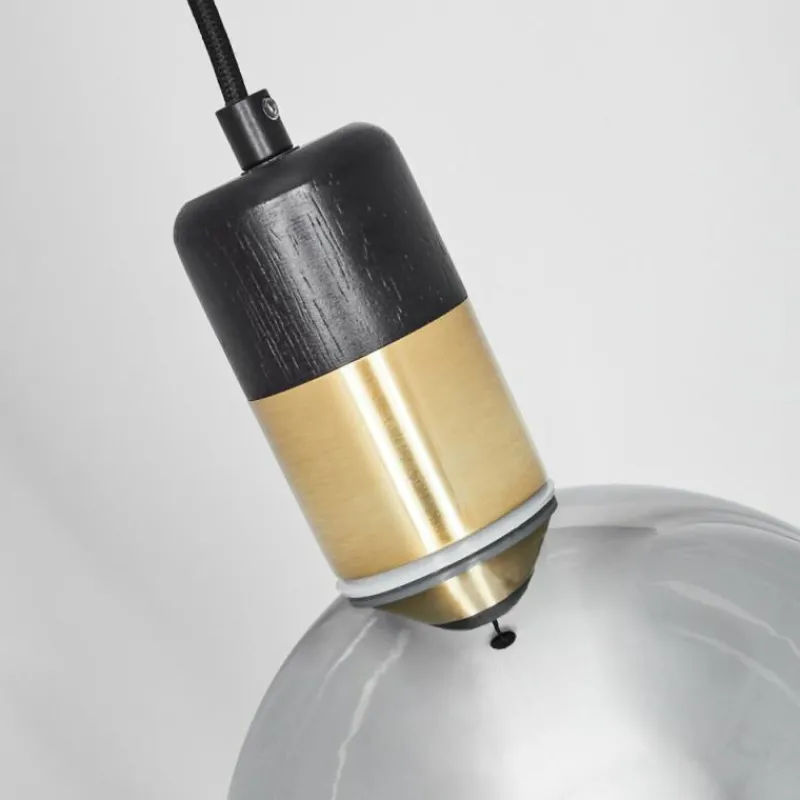 Suspension Verre Fumé-hofstein Suspension Tuvalu Noir, 1 lumière