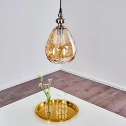 hofstein Suspension Uddebo Nickel mat, Noir, 1 lumière