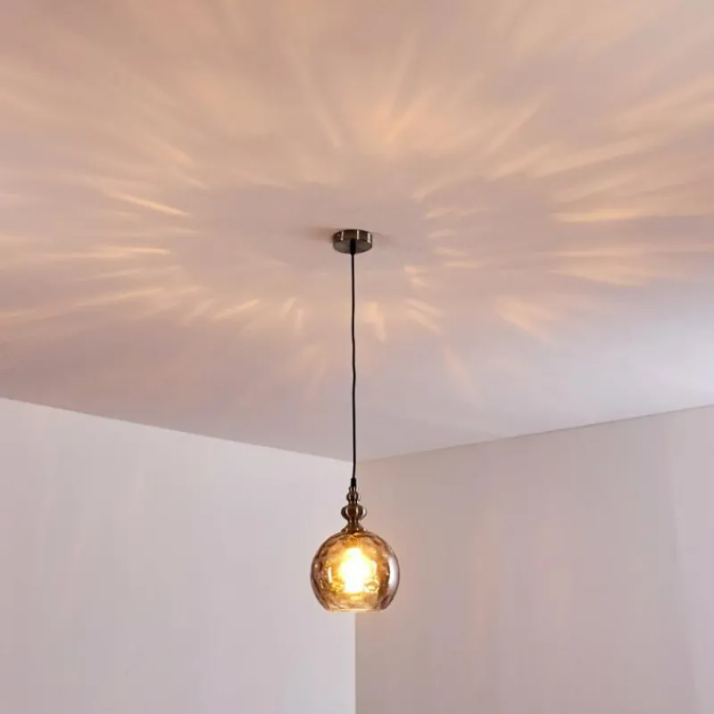 hofstein Suspension Uddebo Nickel mat, 1 lumière