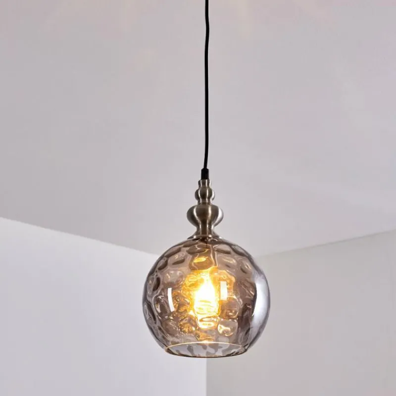 hofstein Suspension Uddebo Nickel mat, 1 lumière