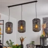 Lampes Industrielles-hofstein Suspension Uguay Noir, 3 lumières
