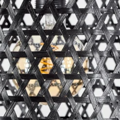 Lampes Industrielles-hofstein Suspension Uguay Noir, 3 lumières