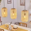 Style Boho-Chic-hofstein Suspension Uguay Noir, 3 lumières